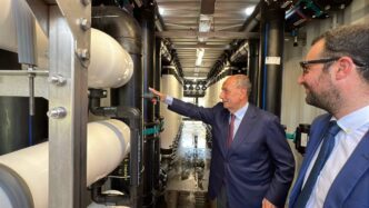 Presidente Schifani al dissalatore di Porto Empedocle Avviato il dissalatore a Porto Empedocle: primi benefici per la rete idrica agrigentina