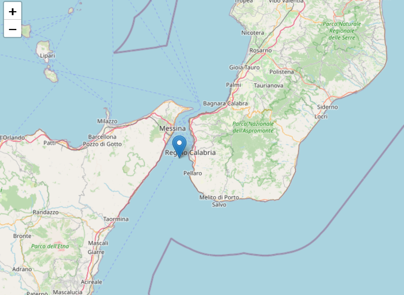 Screenshot 2025 08 11 alle 10.16.32 Terremoto di magnitudo 2.6 tra Reggio Calabria e Messina