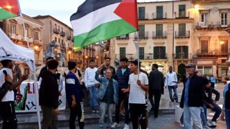 Caltanissetta, presidio permanente in piazza per la Palestina