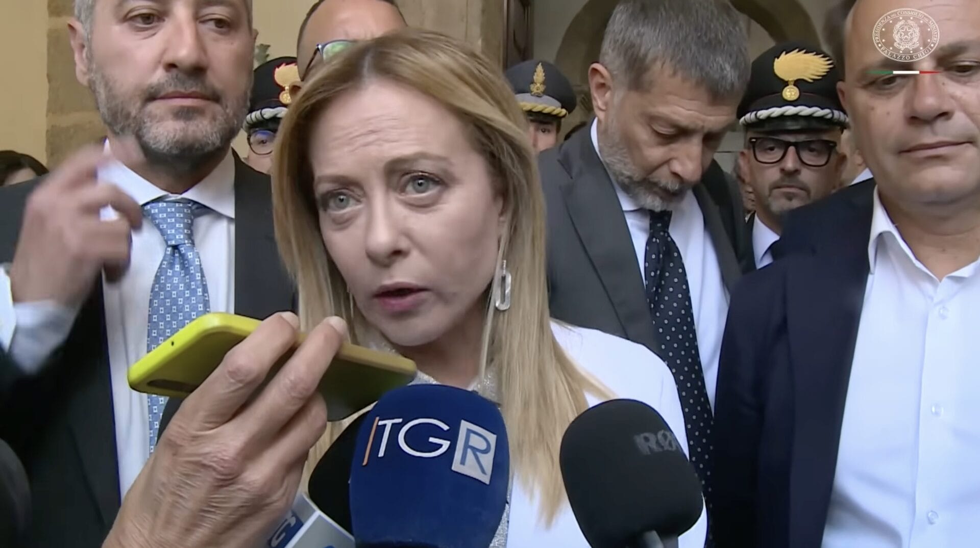 Meloni a Niscemi: "In Cdm programmi per la messa in sicurezza e indennizzi ai proprietari di case"