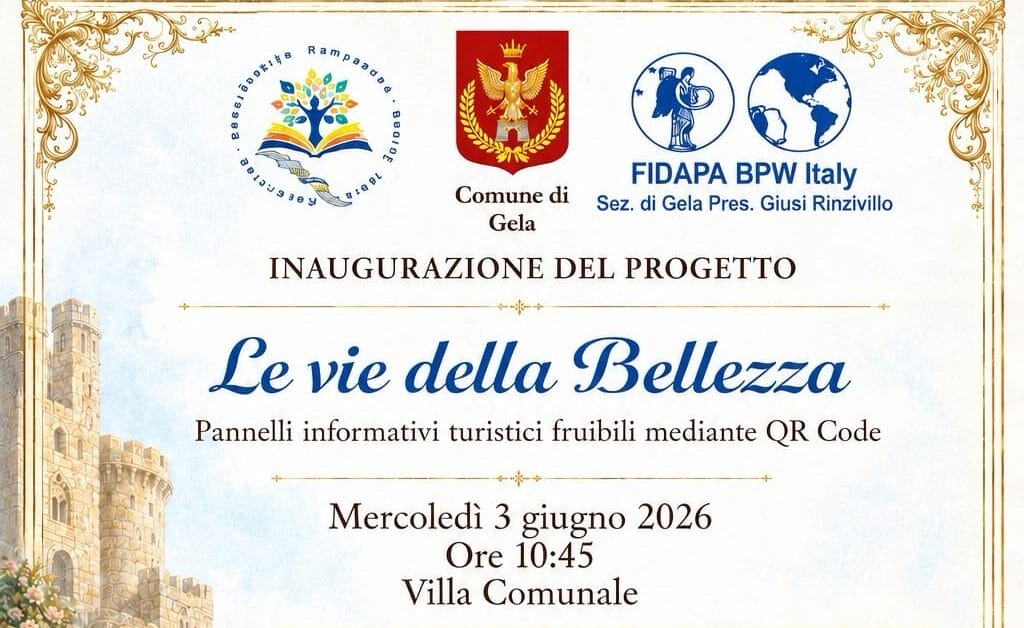 WhatsApp Image 2026 05 19 at 21.41.30 1 copia 1 e1779274596459 Gela, al via il progetto “Le Vie della Bellezza” tra scuola, istituzioni e territorio