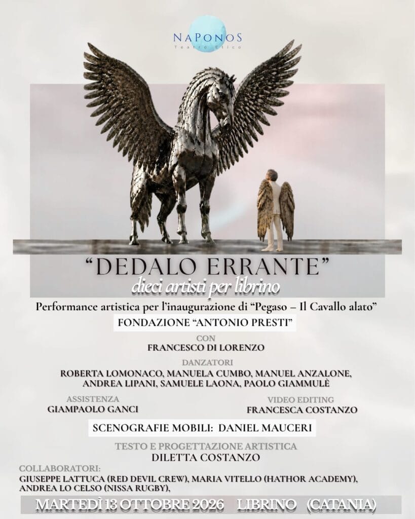 "Dedalo Errante": il progetto artistico di Naponos vola per le strade di Librino 5 PHOTO 2026 10 10 19 19 47 "Dedalo Errante": il progetto artistico di Naponos vola per le strade di Librino